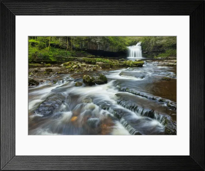 Framed Print : West Burton Falls, Wensleydale, Yorkshire Dales, England