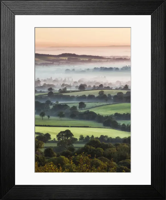 Framed Print : View from Pilsdon Pen, Dorset, England Framed Print : View from Pilsdon Pen, Dorset, England