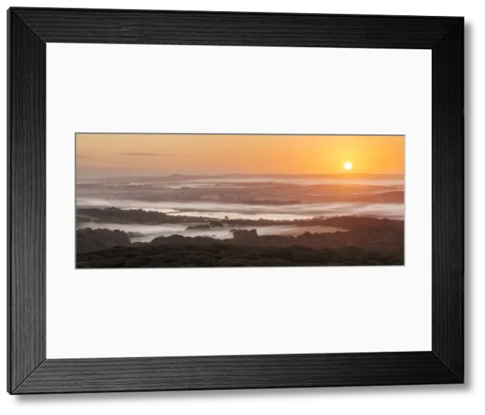Framed Print : Trencrom Hill, Hayle Estuary at sunrise, Cornwall, England Framed Print : Trencrom Hill, Hayle Estuary at sunrise, Cornwall, England