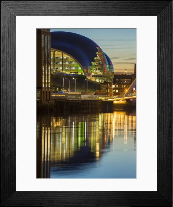 Framed Print : Sage Gateshead, River Tyne, Tyne and Wear, England