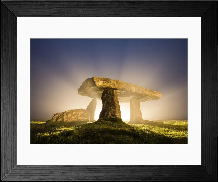 Framed Print : Lanyon Quoit, Stone Dolmen, Madron, Cornwall, England Framed Print : Lanyon Quoit, Stone Dolmen, Madron, Cornwall, England