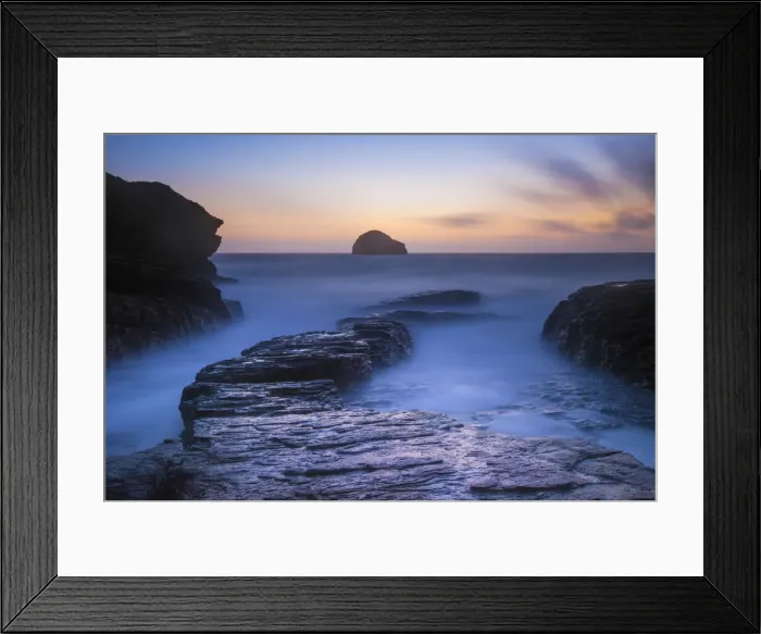 Framed Print : Coastline at Trebarwith Strand, Treknow, Cornwall, England