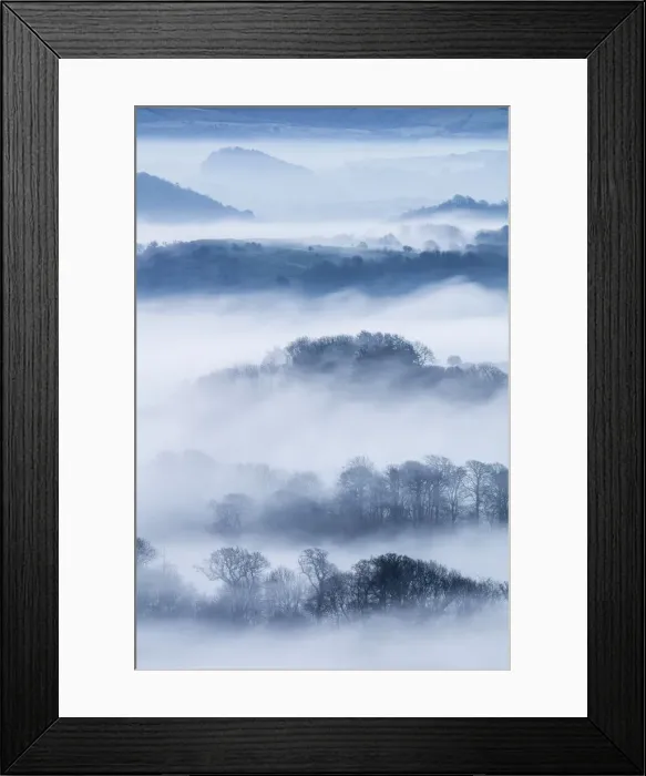Framed Print : View From Colmers Hill, Bridport, Dorset, England, UK