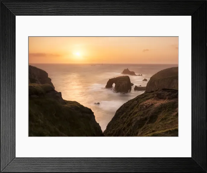 Framed Print : Enys Dodnan, Lands End, Cornwall, England, UK Framed Print : Enys Dodnan, Lands End, Cornwall, England, UK