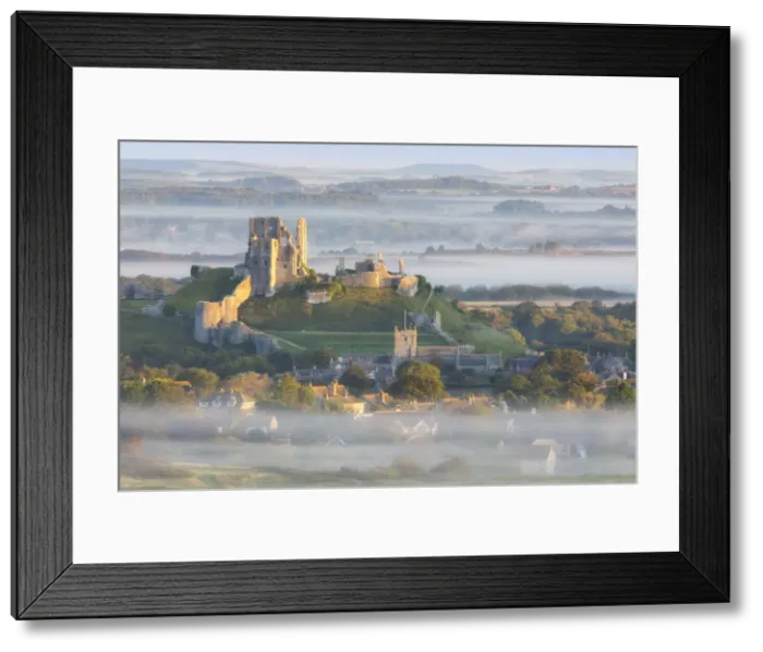 Framed Print : Corfe Castle, Isle of Purbeck, Dorset, England, UK Framed Print : Corfe Castle, Isle of Purbeck, Dorset, England, UK