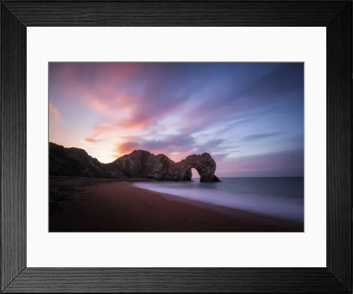 Framed Print : Sunrise over Durdle Door, Dorset, England, UK Framed Print : Sunrise over Durdle Door, Dorset, England, UK