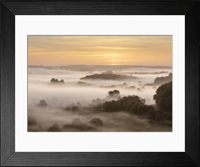Framed Print : Blackmore Vale from Cadbury Castle, South Cadbury, Somerset, England, UK Framed Print : Blackmore Vale from Cadbury Castle, South Cadbury, Somerset, England, UK