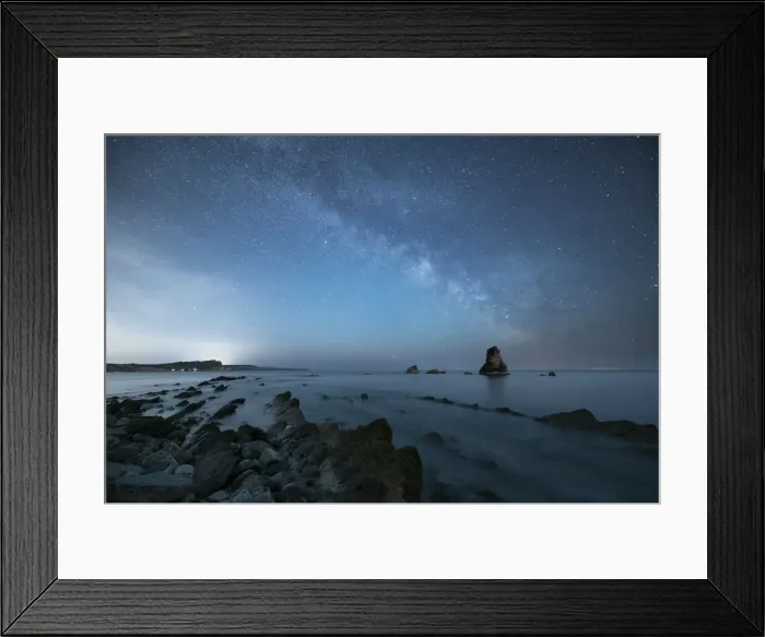 Framed Print : Mupe Bay at night with Milky Way, Isle of Purbeck, Jurassic Coast World Heritage Site Framed Print : Mupe Bay at night with Milky Way, Isle of Purbeck, Jurassic Coast World Heritage Site
