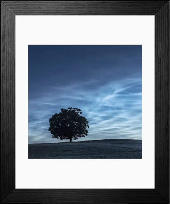 Framed Print : Noctilucent or Night-sining clouds over barley field, Dorchester, Dorset, England, UK Framed Print : Noctilucent or Night-sining clouds over barley field, Dorchester, Dorset, England, UK
