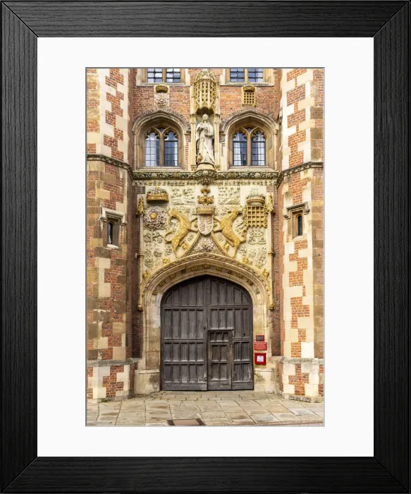 Framed Print : England, Cambridgeshire, Cambridge, St. Johns College, The Great Gate Framed Print : England, Cambridgeshire, Cambridge, St. Johns College, The Great Gate