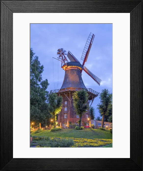 Framed Print : Windmill The Muhle am Wall, Bremen, Germany Framed Print : Windmill The Muhle am Wall, Bremen, Germany