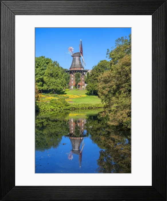 Framed Print : Windmill The Muhle am Wall, Bremen, Germany Framed Print : Windmill The Muhle am Wall, Bremen, Germany