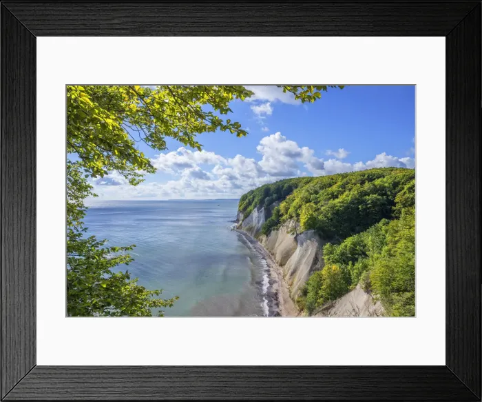 Framed Print : Chalk cliffs, Rugen, Germany Framed Print : Chalk cliffs, Rugen, Germany