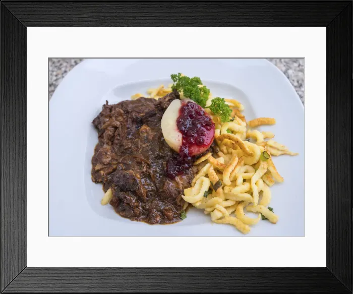 Framed Print : Typical Rugen game goulash, Rugen Framed Print : Typical Rugen game goulash, Rugen