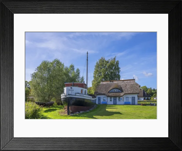 Framed Print : Ralswiek harbour, Rugen, Germany Framed Print : Ralswiek harbour, Rugen, Germany