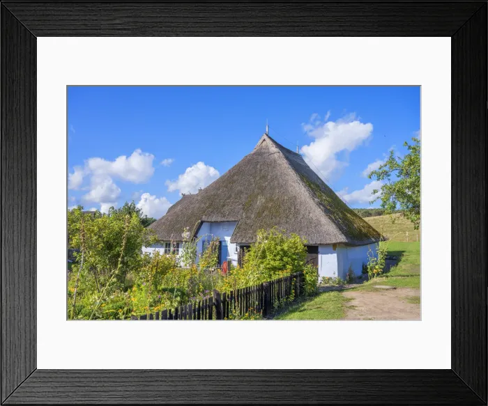 Framed Print : The Pfarrwitwenheim at Grosz Zicker, Rugen, Germany Framed Print : The Pfarrwitwenheim at Grosz Zicker, Rugen, Germany