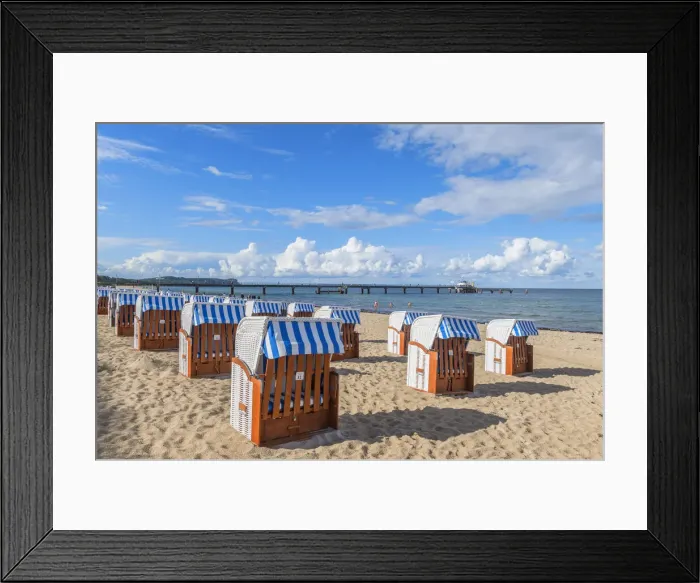 Framed Print : Beach of Gohren, Rugen, Germany Framed Print : Beach of Gohren, Rugen, Germany