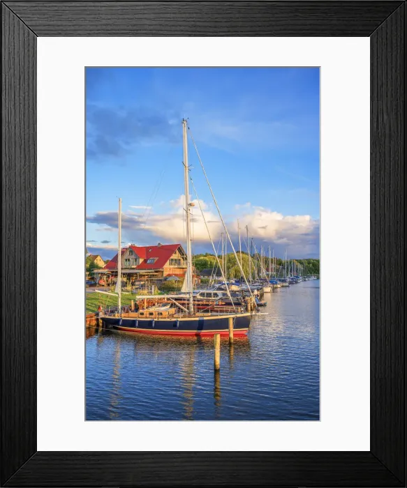 Framed Print : Seedorf harbour, Rugen, Germany Framed Print : Seedorf harbour, Rugen, Germany