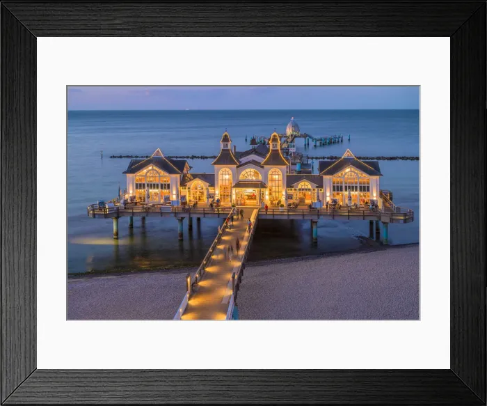 Framed Print : Pier of Sellin, Rugen, Germany Framed Print : Pier of Sellin, Rugen, Germany