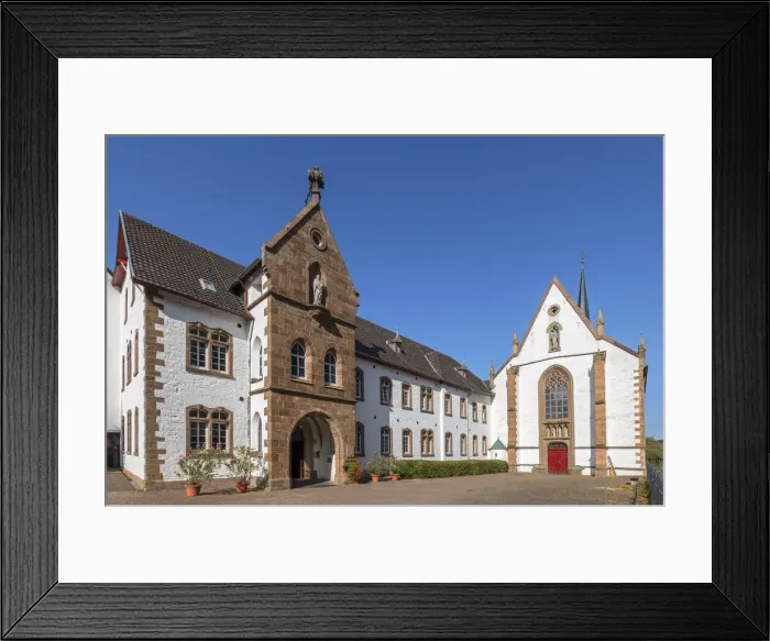 Framed Print : Mariawald cloister near Heimbach, Eifel National Parc, Eifel, North Rhine Westphalia
