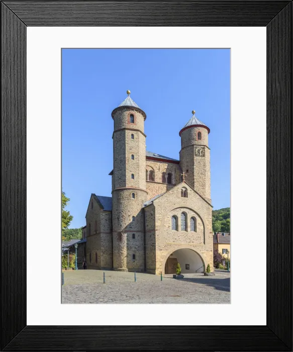 Framed Print : Collegiate church of Bad Munstereifel, Eifel, North Rhine Westphalia, Germany Framed Print : Collegiate church of Bad Munstereifel, Eifel, North Rhine Westphalia, Germany