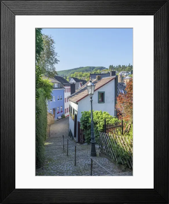 Framed Print : Alley at Bad Munstereifel, Eifel, North Rhine Westphalia, Germany Framed Print : Alley at Bad Munstereifel, Eifel, North Rhine Westphalia, Germany