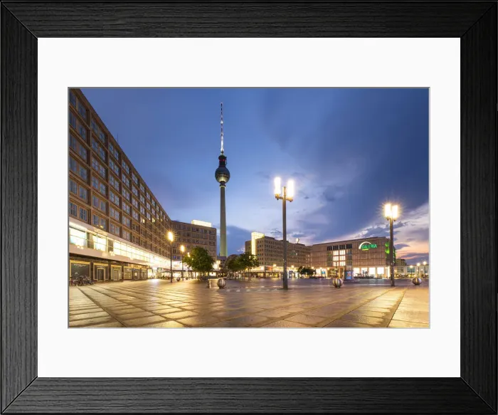Framed Print : Radio tower and Potsdamer Platz, Berlin, Germany Framed Print : Radio tower and Potsdamer Platz, Berlin, Germany