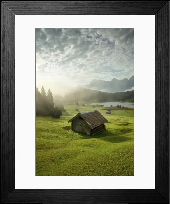 Framed Print : Lake Geroldsee, Mittenwald, Karwendel, Alps, Bavaria, Germany, Europe Framed Print : Lake Geroldsee, Mittenwald, Karwendel, Alps, Bavaria, Germany, Europe