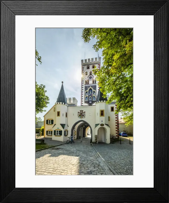 Framed Print : Bavarian Gate (Bayertor), Landsberg am Lech, Southwestern Bavaria, Germany Framed Print : Bavarian Gate (Bayertor), Landsberg am Lech, Southwestern Bavaria, Germany