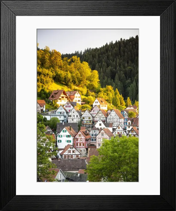 Framed Print : Half-timbered houses in Schiltach, Kinzigtal Valley, Black Forest, Baden-Wurttemberg, Germany Framed Print : Half-timbered houses in Schiltach, Kinzigtal Valley, Black Forest, Baden-Wurttemberg, Germany