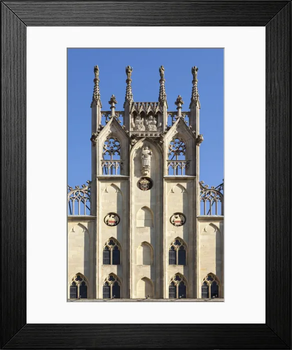 Framed Print : The gable of the historical city hall in Muenster, Muensterland, North Rhine Westphalia Framed Print : The gable of the historical city hall in Muenster, Muensterland, North Rhine Westphalia