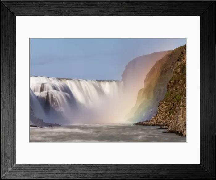 Framed Print : Gullfoss (Golden Waterfall) River Hvita, Iceland Framed Print : Gullfoss (Golden Waterfall) River Hvita, Iceland