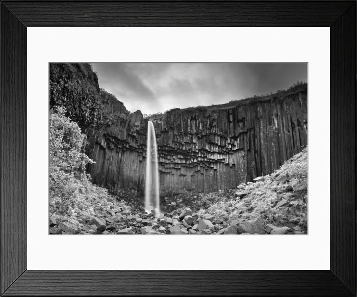 Framed Print : Svartifoss (The Black Falls)Skaftafell National ParkIceland Framed Print : Svartifoss (The Black Falls)Skaftafell National ParkIceland