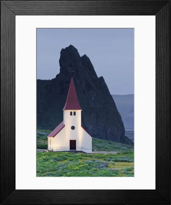 Framed Print : Church at Vik i Myrdal, Iceland Framed Print : Church at Vik i Myrdal, Iceland