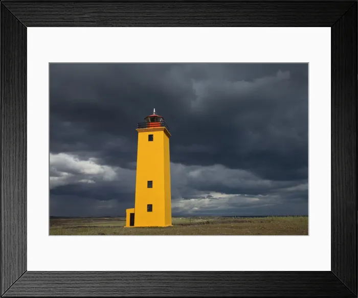Framed Print : Selvogsviti Lighthouse, Reykjanes, Iceland