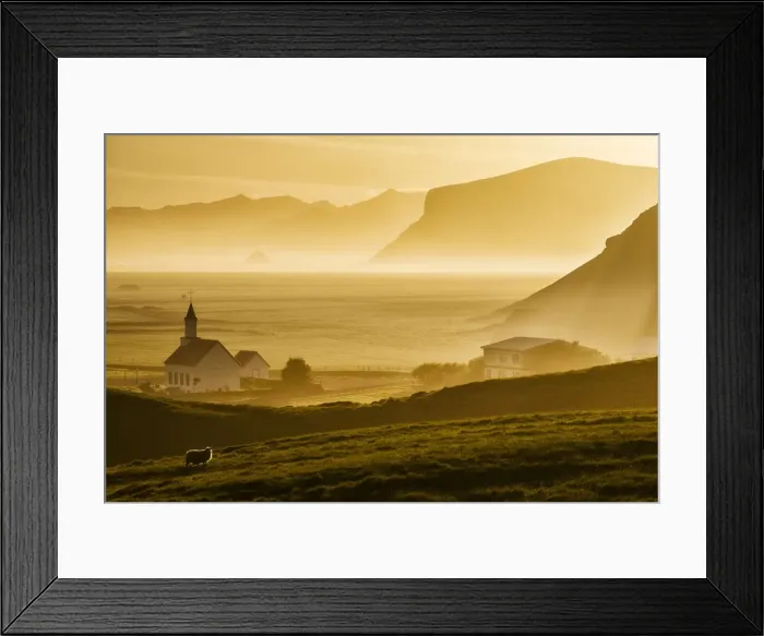 Framed Print : Church at Vik, Iceland Framed Print : Church at Vik, Iceland