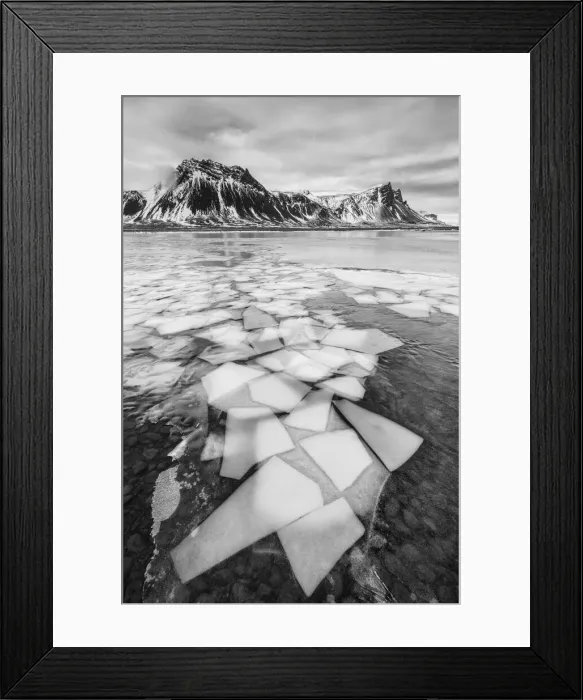Framed Print : Frozen lake, Snaefellsnes, Iceland Framed Print : Frozen lake, Snaefellsnes, Iceland