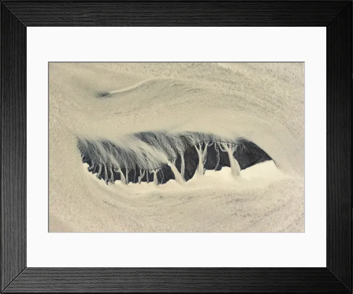 Framed Print : Sand patterns, Pjorsa River, Near Selfoss, Iceland Framed Print : Sand patterns, Pjorsa River, Near Selfoss, Iceland