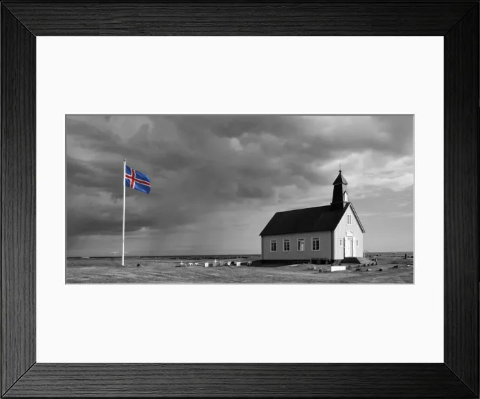 Framed Print : Strandakirkja Church near Grindavik, Iceland Framed Print : Strandakirkja Church near Grindavik, Iceland