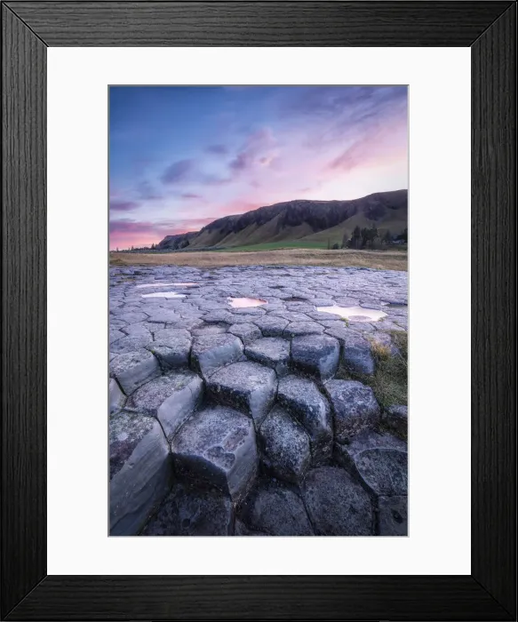 Framed Print : Basalt pavement, Kirkjugolf, Kirkjubaejarklaustur, Iceland Framed Print : Basalt pavement, Kirkjugolf, Kirkjubaejarklaustur, Iceland