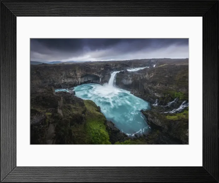 Framed Print : Aldeyjarfoss waterfall, Iceland Framed Print : Aldeyjarfoss waterfall, Iceland