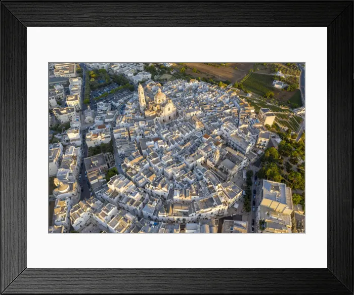 Framed Print : Italy. Apulia (Puglia). Itria Valley, Locorotondo