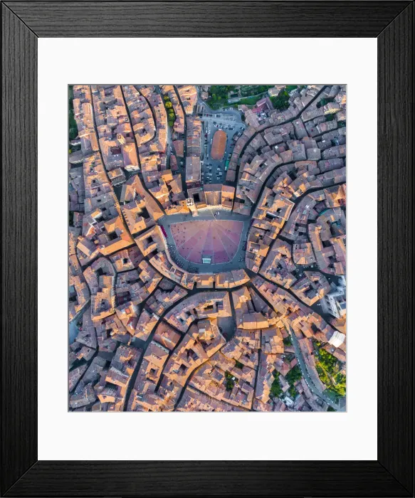 Framed Print : Italy, Tuscany, Siena, Piazza del Campo and city center Framed Print : Italy, Tuscany, Siena, Piazza del Campo and city center
