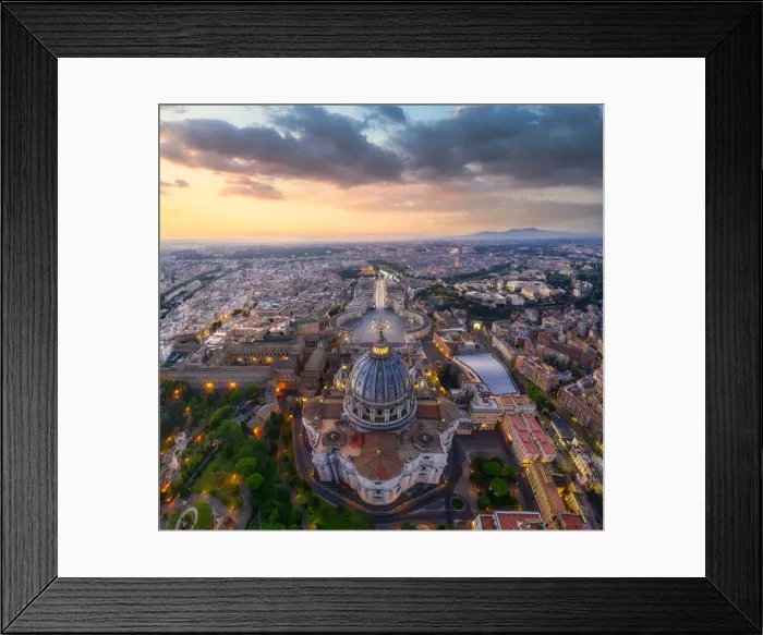 Framed Print : Italy, Lazio, Rome, St. Peters Basilica Framed Print : Italy, Lazio, Rome, St. Peters Basilica