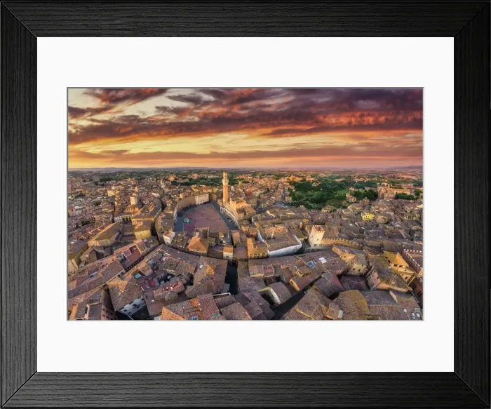 Framed Print : Italy, Tuscany, Siena, Piazza del Campo Framed Print : Italy, Tuscany, Siena, Piazza del Campo