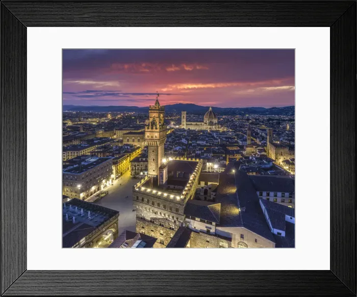 Framed Print : Italy, Tuscany, Florence, Palazzo Vecchio, Piazza della Signoria