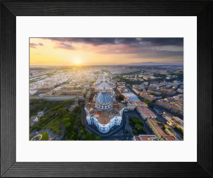 Framed Print : Italy, Lazio, Rome, St. Peters Basilica Framed Print : Italy, Lazio, Rome, St. Peters Basilica