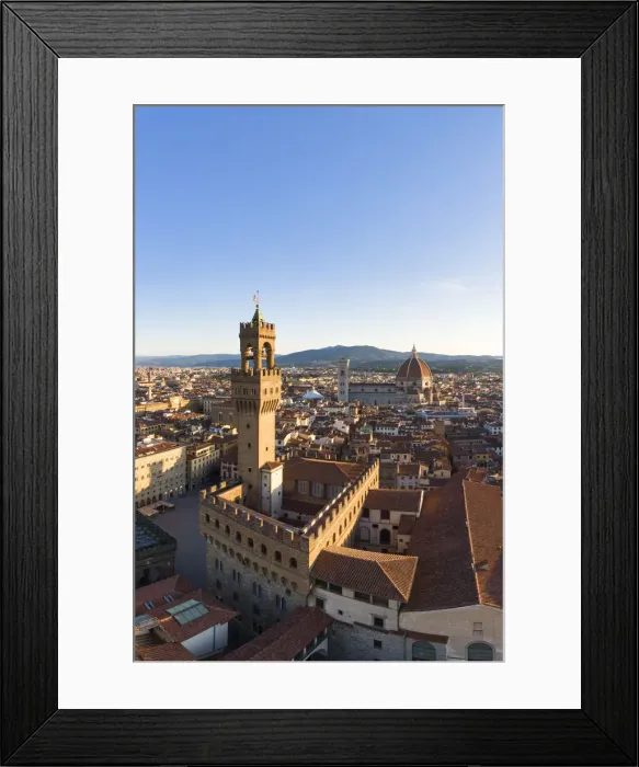Framed Print : Italy, Tuscany, Florence, Palazzo Vecchio and Santa Maria del Fiore Cathedral Framed Print : Italy, Tuscany, Florence, Palazzo Vecchio and Santa Maria del Fiore Cathedral