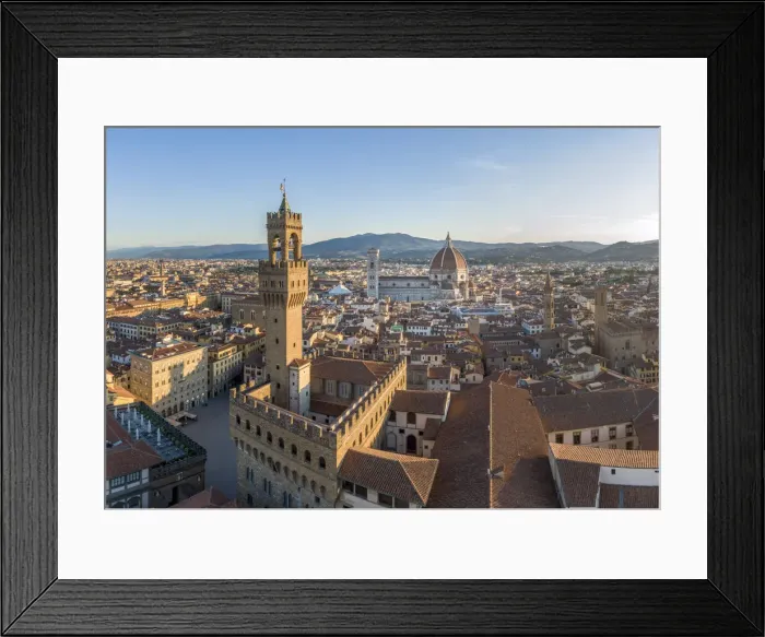 Framed Print : Italy, Tuscany, Florence, Palazzo Vecchio and Santa Maria del Fiore Cathedral Framed Print : Italy, Tuscany, Florence, Palazzo Vecchio and Santa Maria del Fiore Cathedral