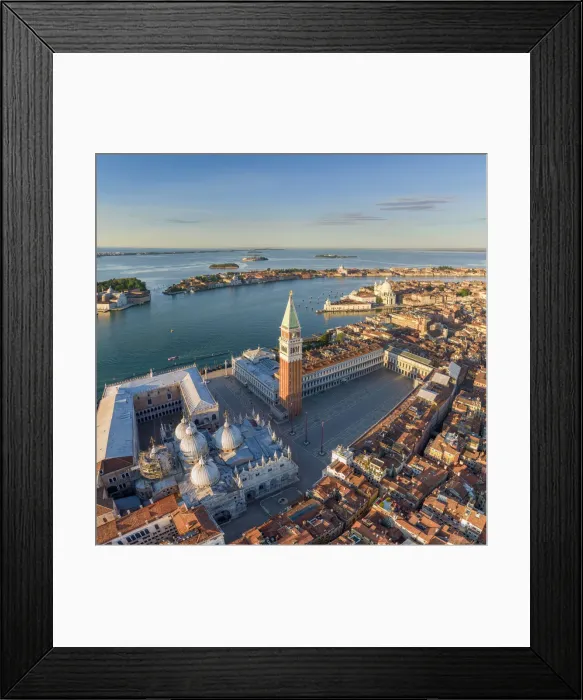 Framed Print : Italy, Veneto, Venice, Aerial view of St Marks square Framed Print : Italy, Veneto, Venice, Aerial view of St Marks square